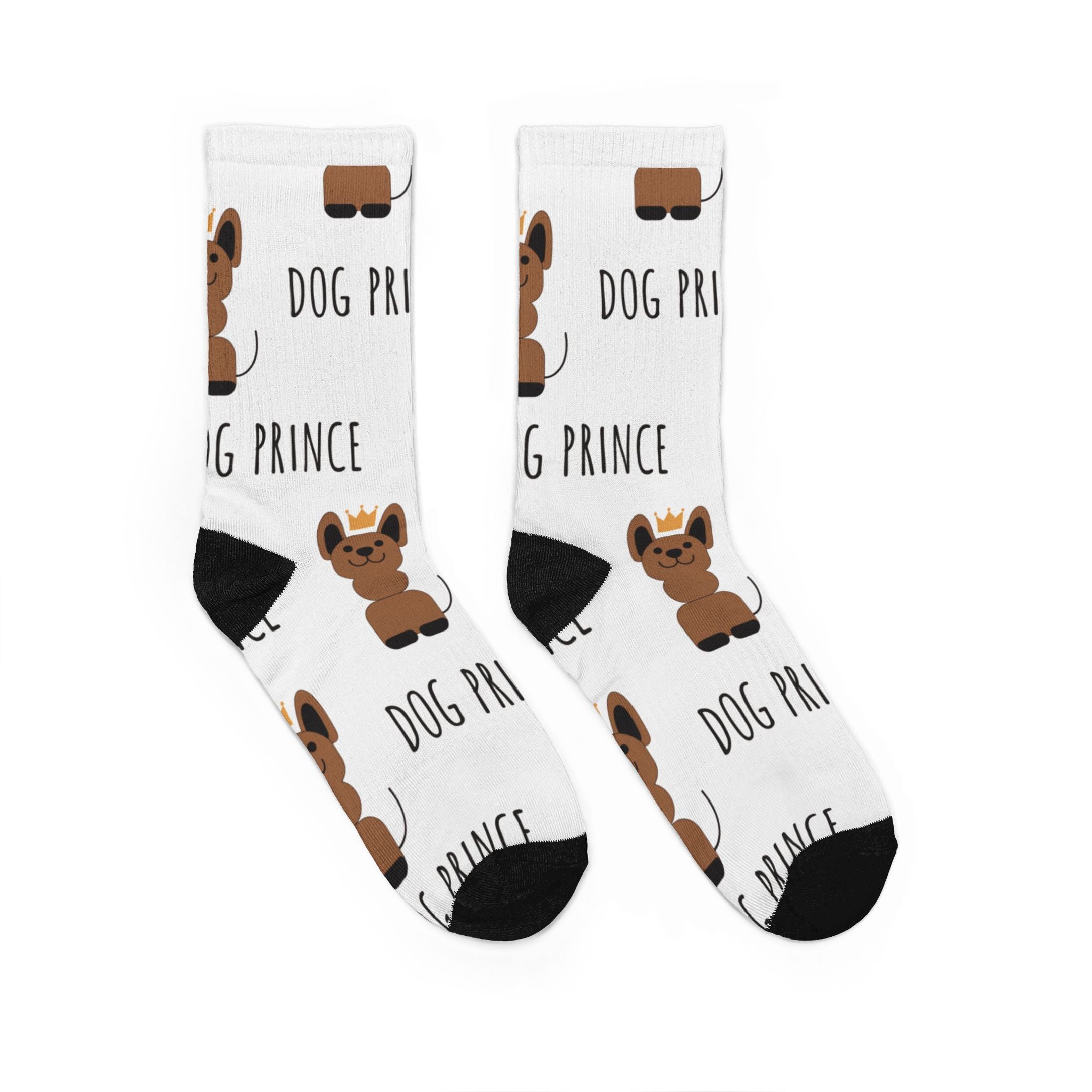 Dog Prince Padded Crew Socks