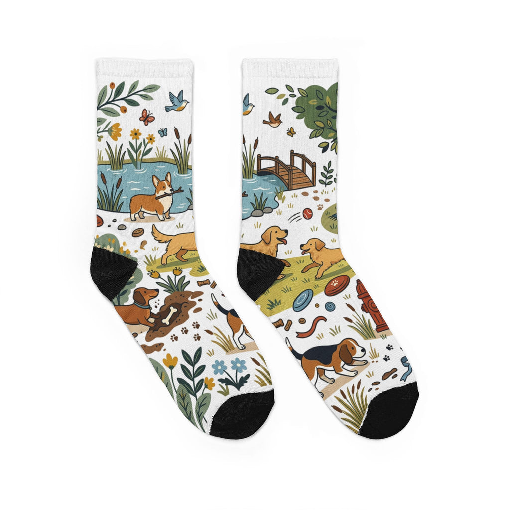 Dog Park Padded Crew Socks
