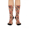 Cat Pattern Cushioned Crew Socks
